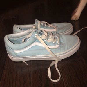 baby blue vans size 5 M